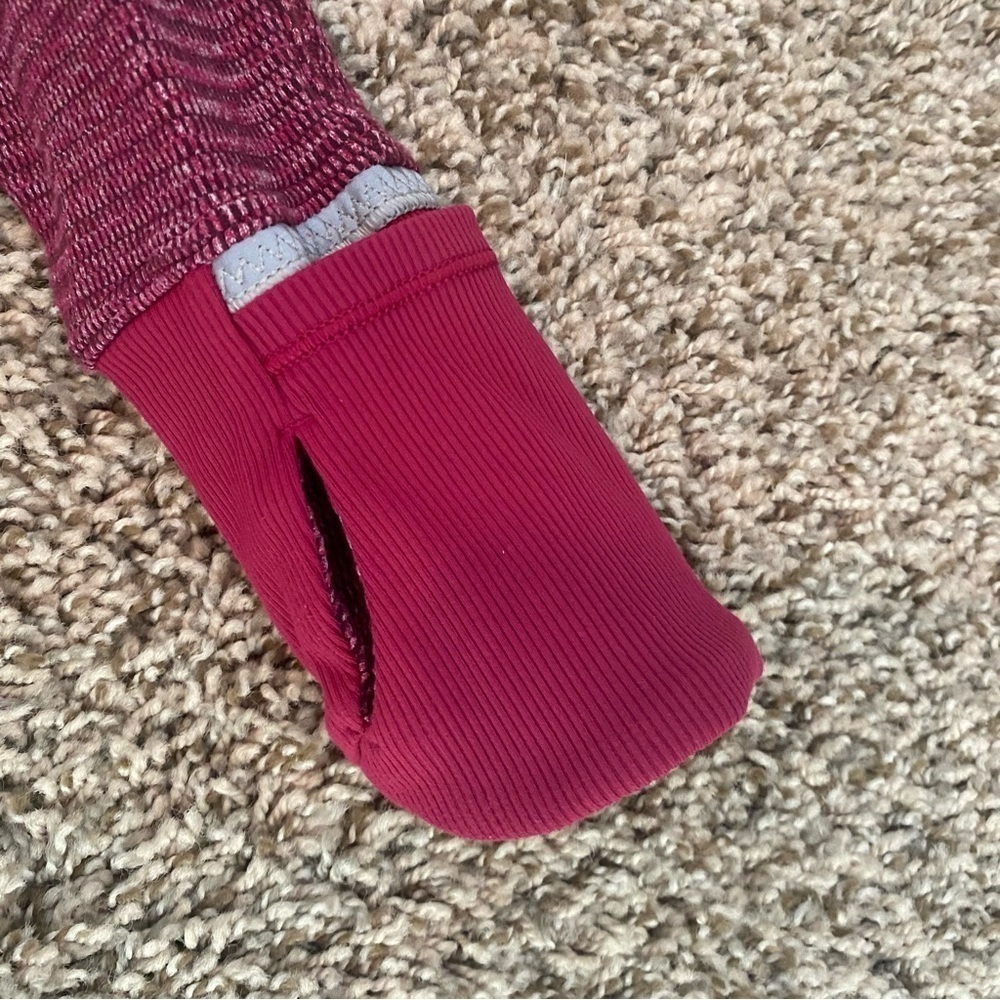 Lululemon Runderful 1/2 Zip Pullover Top Size 2 Red / Pink Berry - Picture 7 of 9